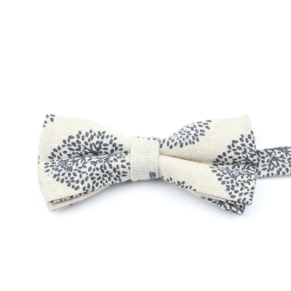 ZONFAZ Funny Cute Linen Cartoon Kids Bowtie Animals Printed Boy Butterfly Bow Ties