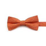 ZONFAZ High Quality Cotton Solid Color Bowtie For Men Children