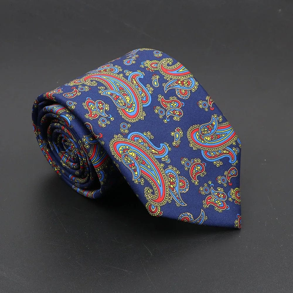 ZONFAZ Soft Bohemian Silk Ties Men's Fashion Polka Dot Necktie