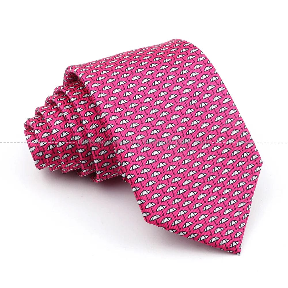 ZONFAZ Creative Imitation Silk Ties Men's Graffiti Necktie