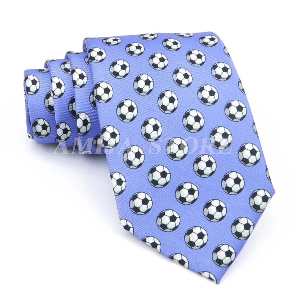 ZONFAZ Creative Imitation Silk Ties Men's Graffiti Necktie