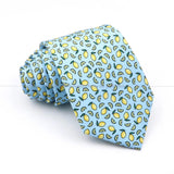 ZONFAZ Creative Imitation Silk Ties Men's Graffiti Necktie