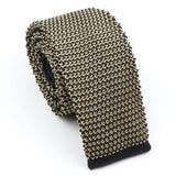 ZONFAZ Fashion Men's Colourful Knitted Tie Skinny Striped Knit Necktie