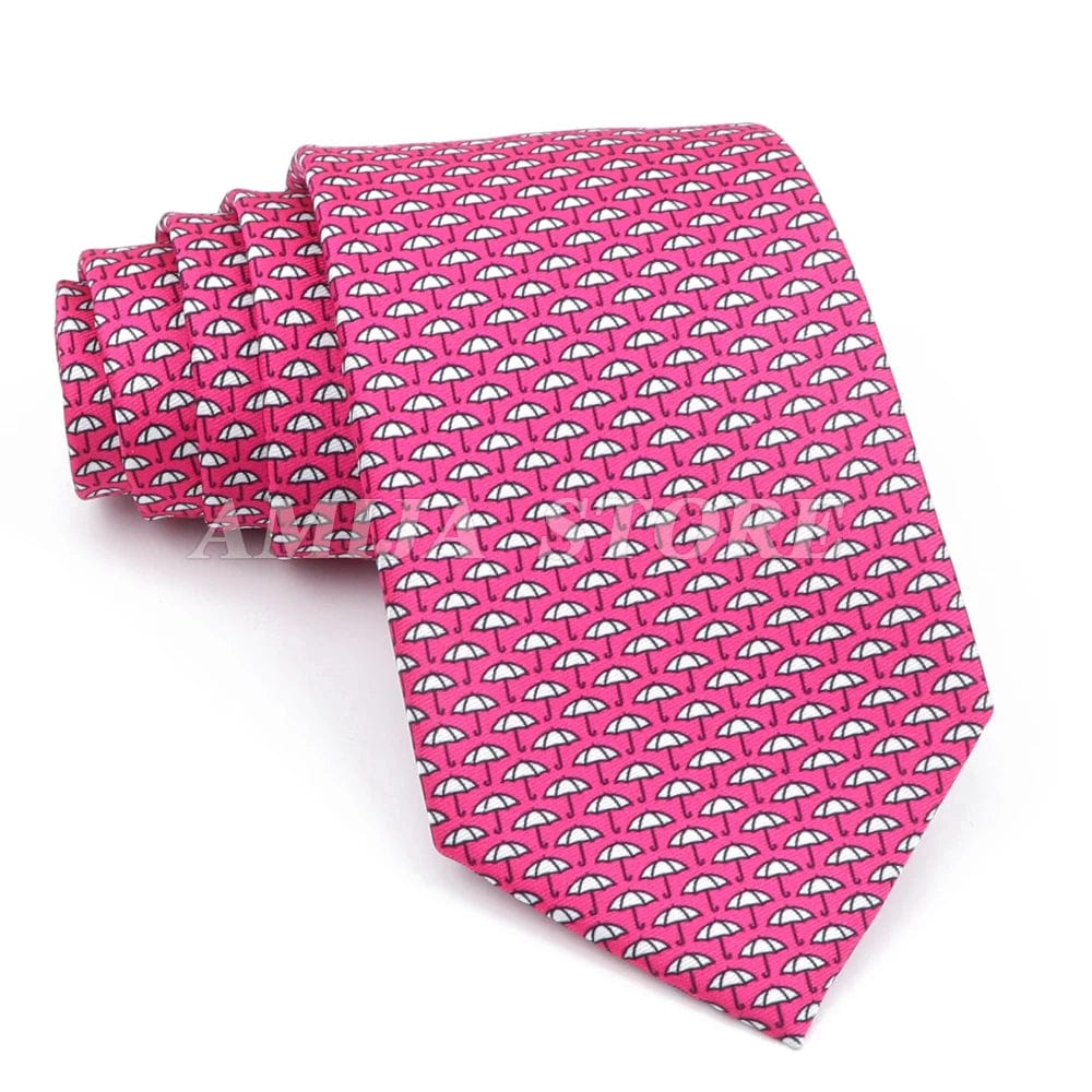 ZONFAZ Creative Imitation Silk Ties Men's Graffiti Necktie