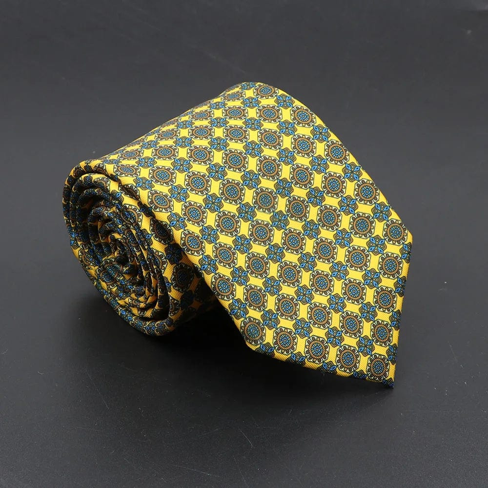 ZONFAZ Soft Bohemian Silk Ties Men's Fashion Polka Dot Necktie