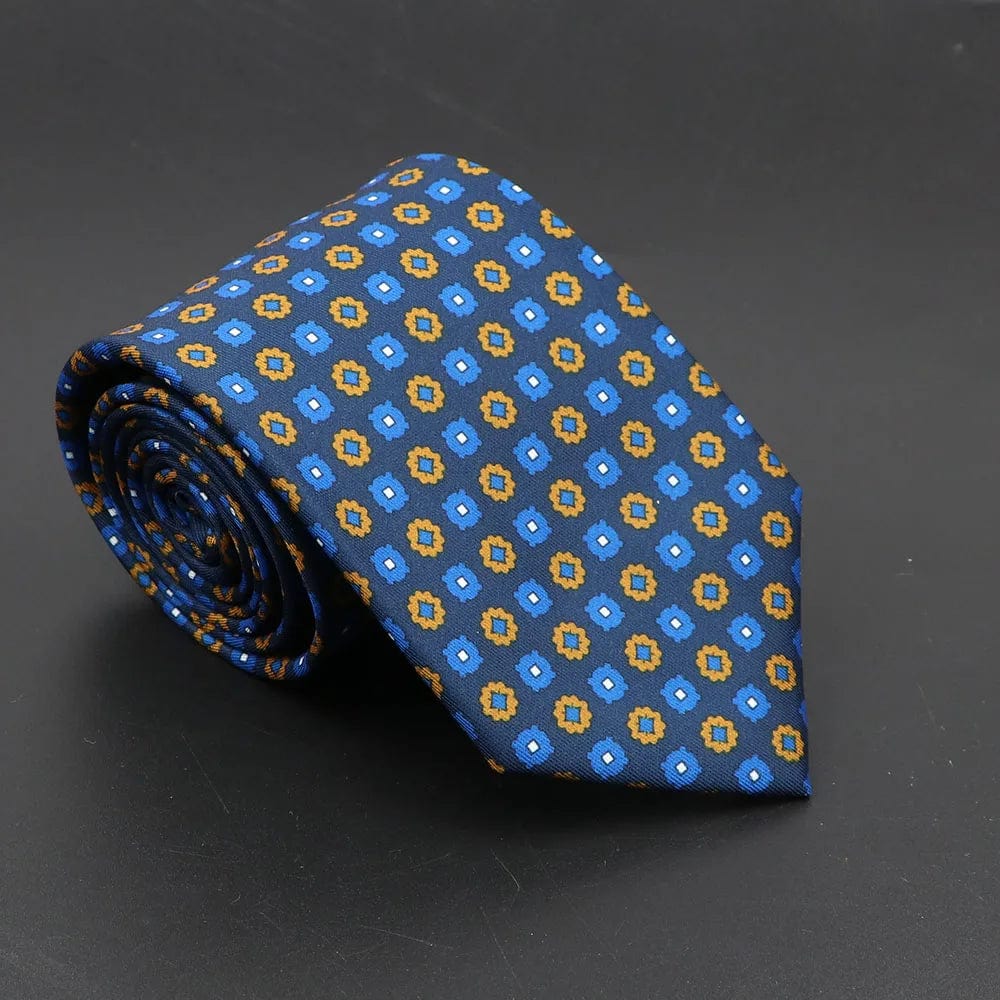 ZONFAZ Soft Bohemian Silk Ties Men's Fashion Polka Dot Necktie