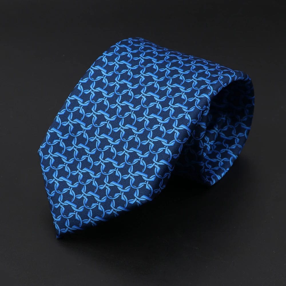 ZONFAZ Men's Silk Ties Polka Dots Jacquard Formal Designer Neckties