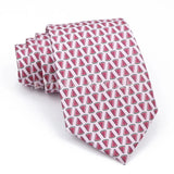 ZONFAZ Creative Imitation Silk Ties Men's Graffiti Necktie