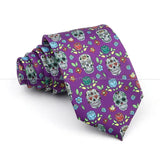 ZONFAZ Creative Imitation Silk Ties Men's Graffiti Necktie