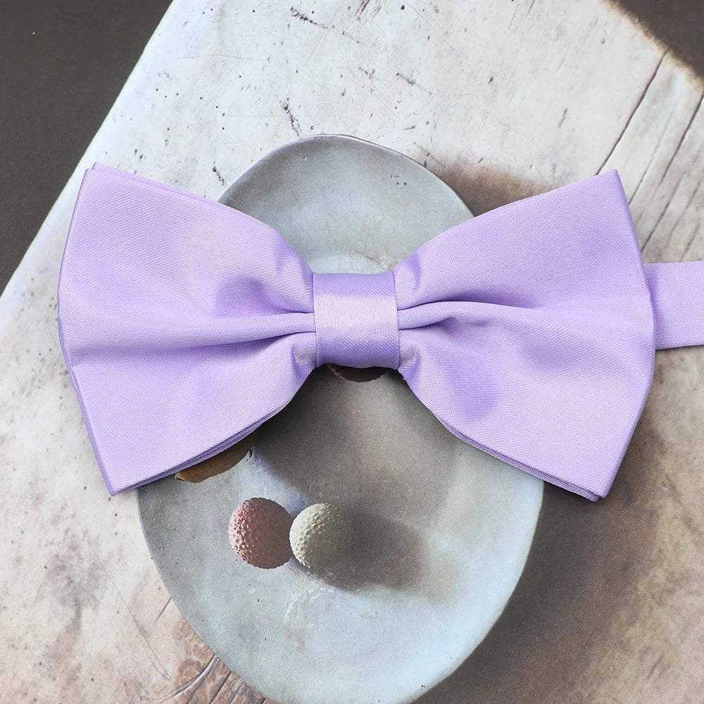 ZONFAZ Solid Color Cute Candy Bow Tie Wedding Accessories Fancy Prom Formal Bowties