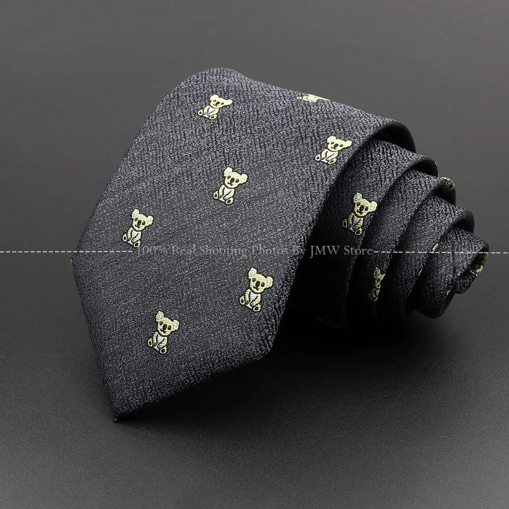 ZONFAZ Silver Grey Solid Striped Paisley Flower Neckties