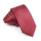 Fashion Jacquard Striped Plaid Paisley Ties For Men Skinny Silk Necktie