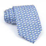 ZONFAZ Creative Imitation Silk Ties Men's Graffiti Necktie