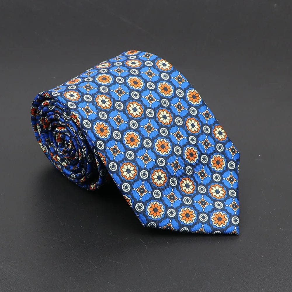 ZONFAZ Soft Bohemian Silk Ties Men's Fashion Polka Dot Necktie