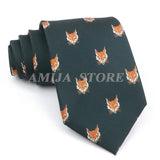 ZONFAZ Creative Imitation Silk Ties Men's Graffiti Necktie