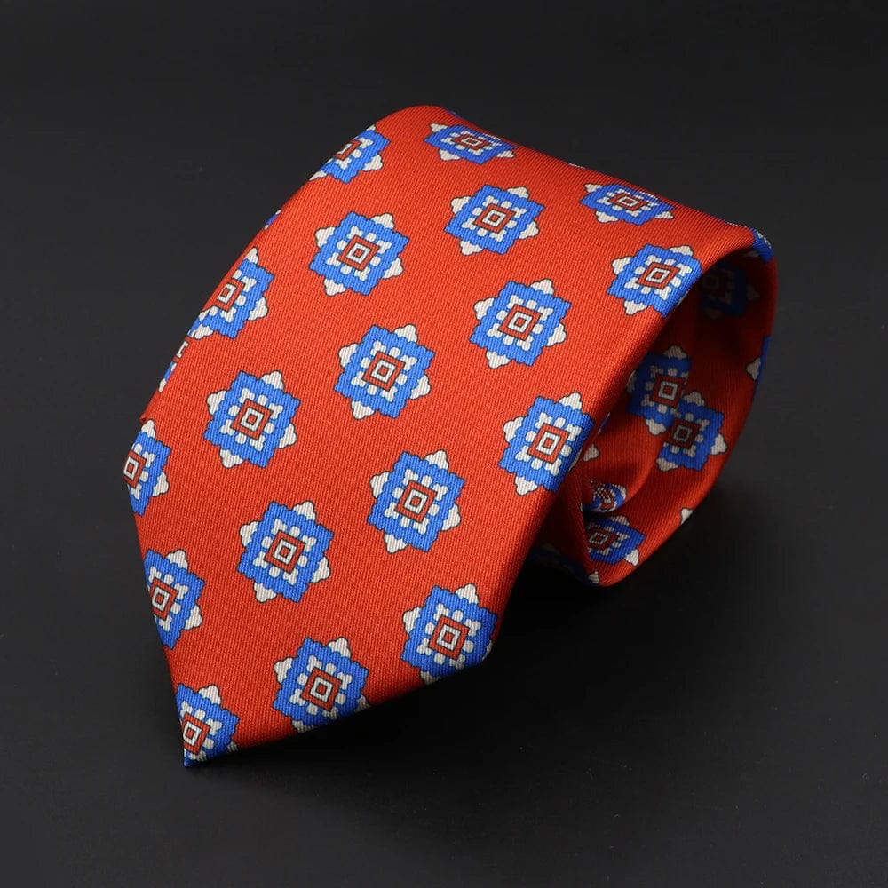 ZONFAZ Men's Silk Ties Polka Dots Jacquard Formal Designer Neckties