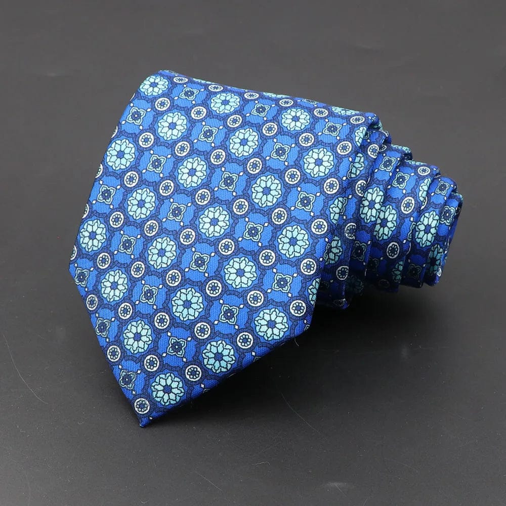 ZONFAZ Men's Classic Floral Jacquard Soft Silk Ties