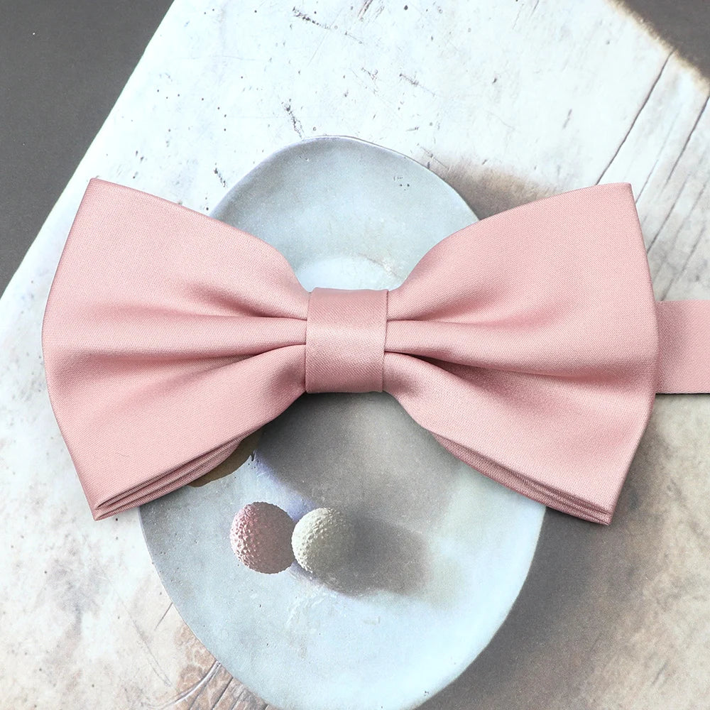 ZONFAZ Solid Color Cute Candy Bow Tie Wedding Accessories Fancy Prom Formal Bowties