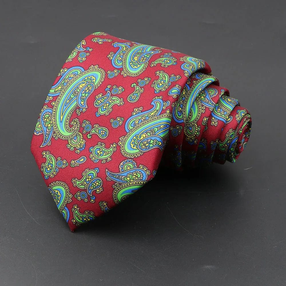 ZONFAZ Men's Classic Floral Jacquard Soft Silk Ties