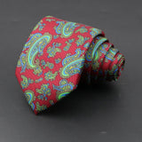 ZONFAZ Men's Classic Floral Jacquard Soft Silk Ties