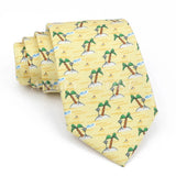 ZONFAZ Creative Imitation Silk Ties Men's Graffiti Necktie