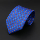 ZONFAZ Men's Silk Ties Polka Dots Jacquard Formal Designer Neckties