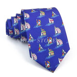 ZONFAZ Creative Imitation Silk Ties Men's Graffiti Necktie