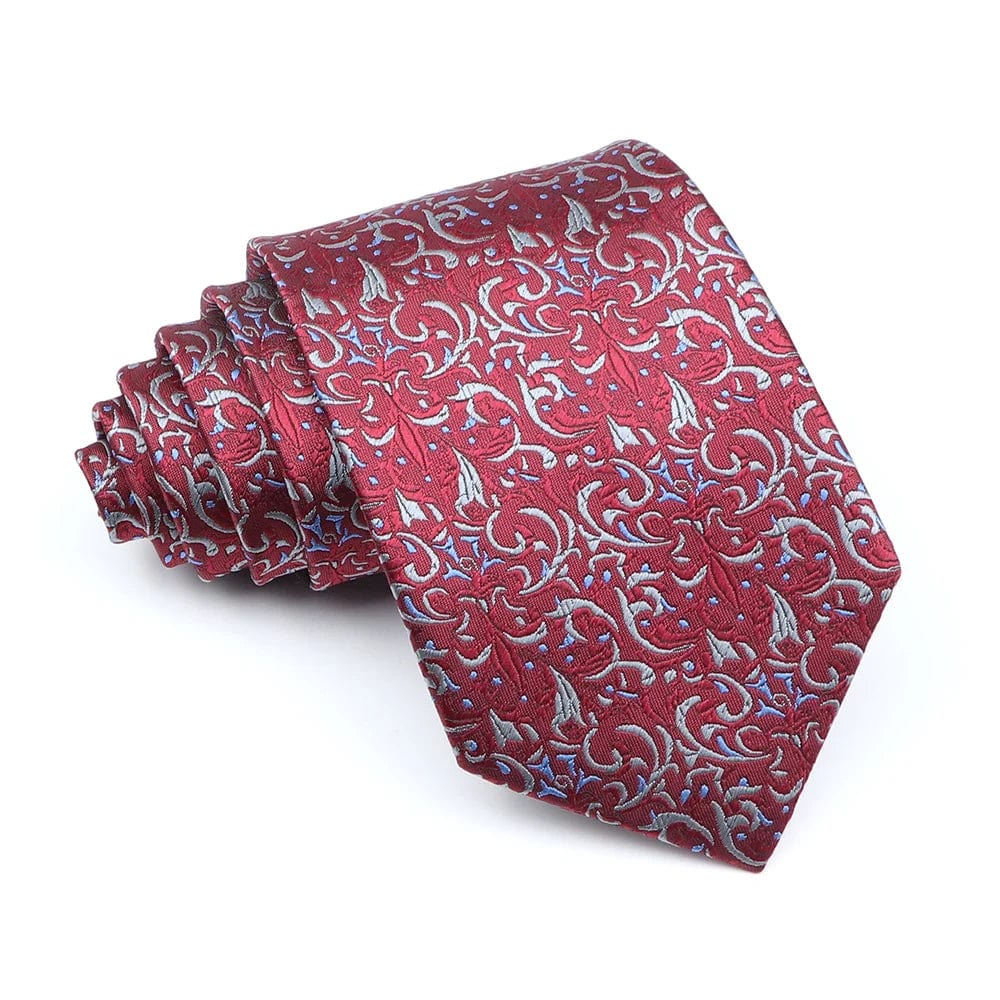 ZONFAZ 52 Styles Men's Fashion Silk Ties Floral Striped Plaid Print Jacquard Necktie