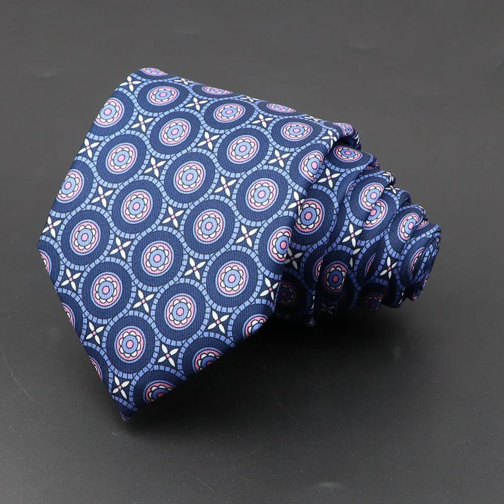 ZONFAZ Men's Classic Floral Jacquard Soft Silk Ties