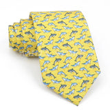 ZONFAZ Creative Imitation Silk Ties Men's Graffiti Necktie