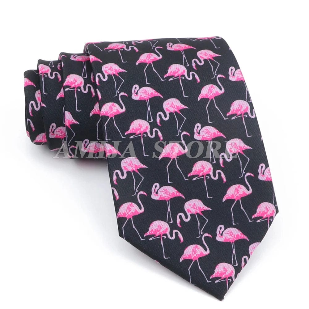 ZONFAZ Creative Imitation Silk Ties Men's Graffiti Necktie