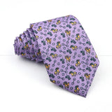 ZONFAZ Creative Imitation Silk Ties Men's Graffiti Necktie