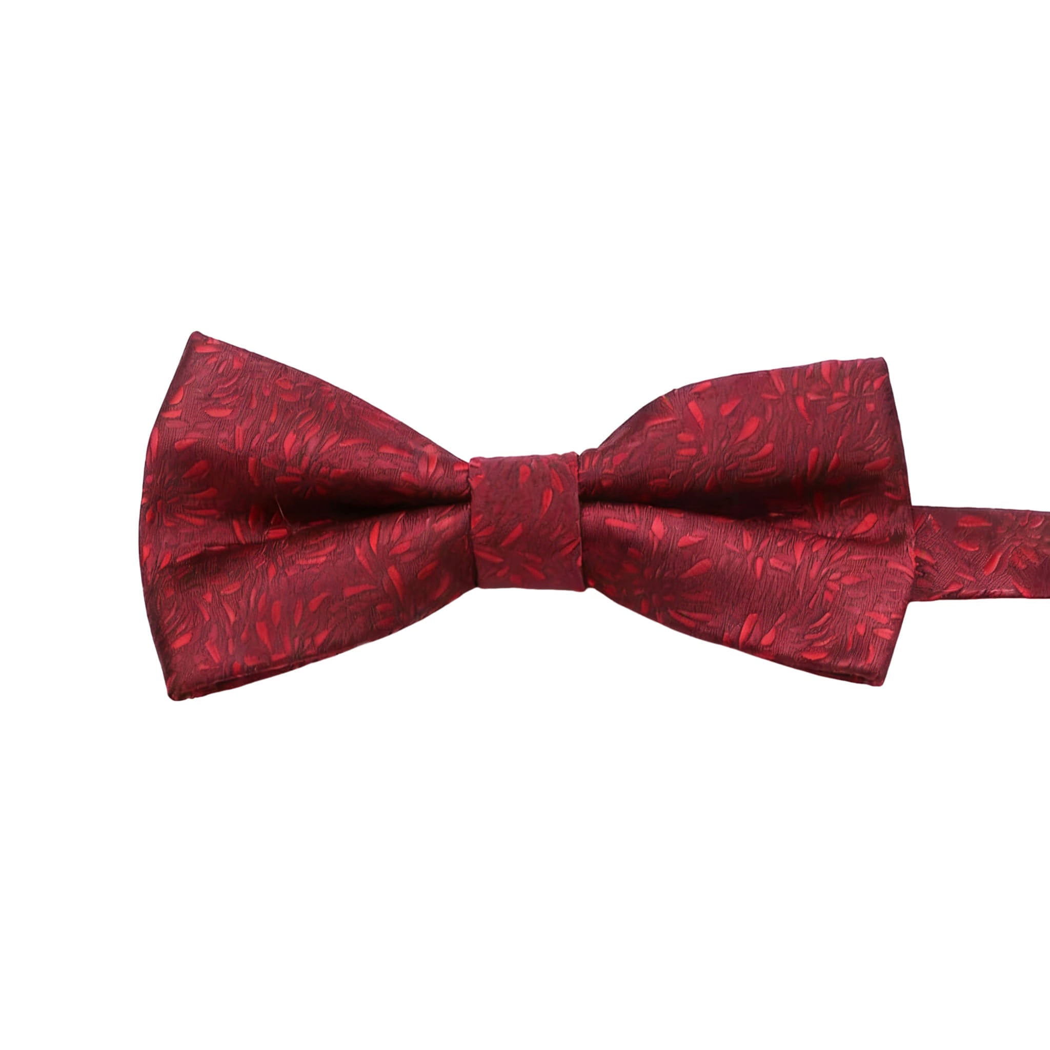 Red Red Floral Bowtie