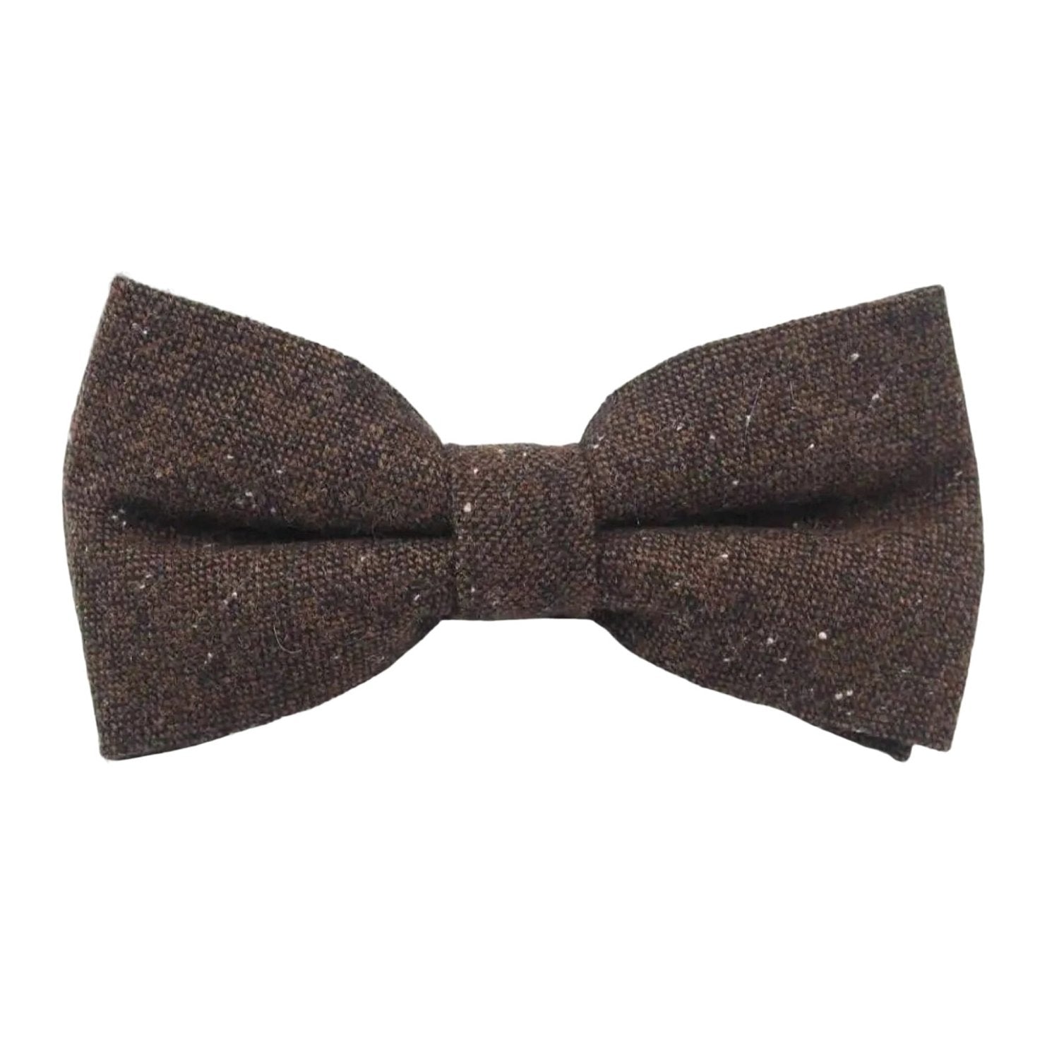 Brown With White Speckled Bowtie