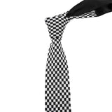 ZONFAZ Men's Knitted Ties 5cm Fashion Skinny Striped Knit Neckties