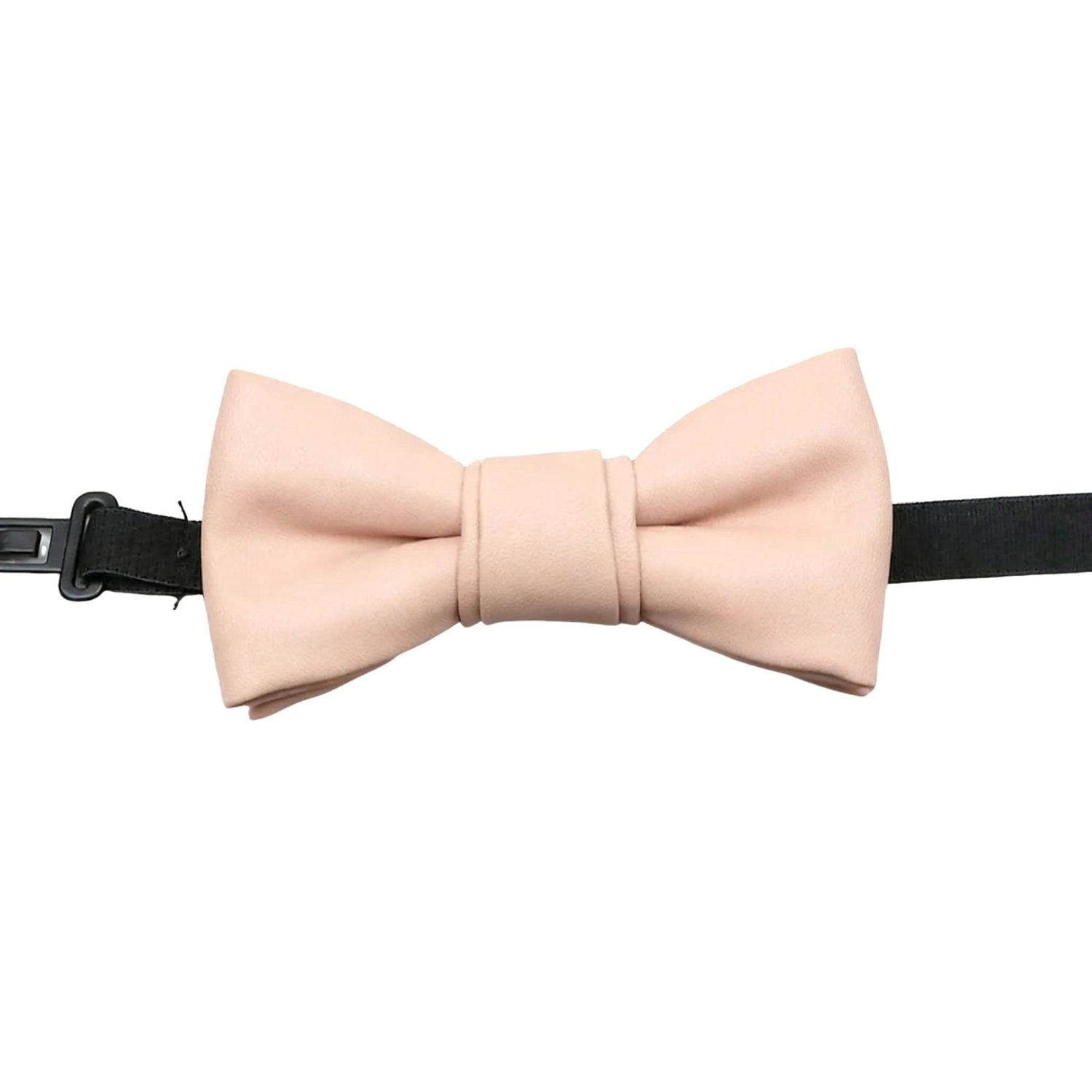 Nude Pink Solid Bowtie