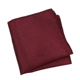 Burgundy Burgundy Floral Pocket Square