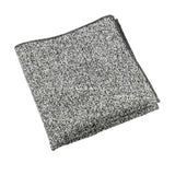 Gray Black Textured Pocket Square