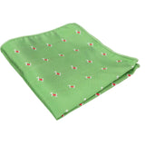 Green Scottie Dog Pocket Square