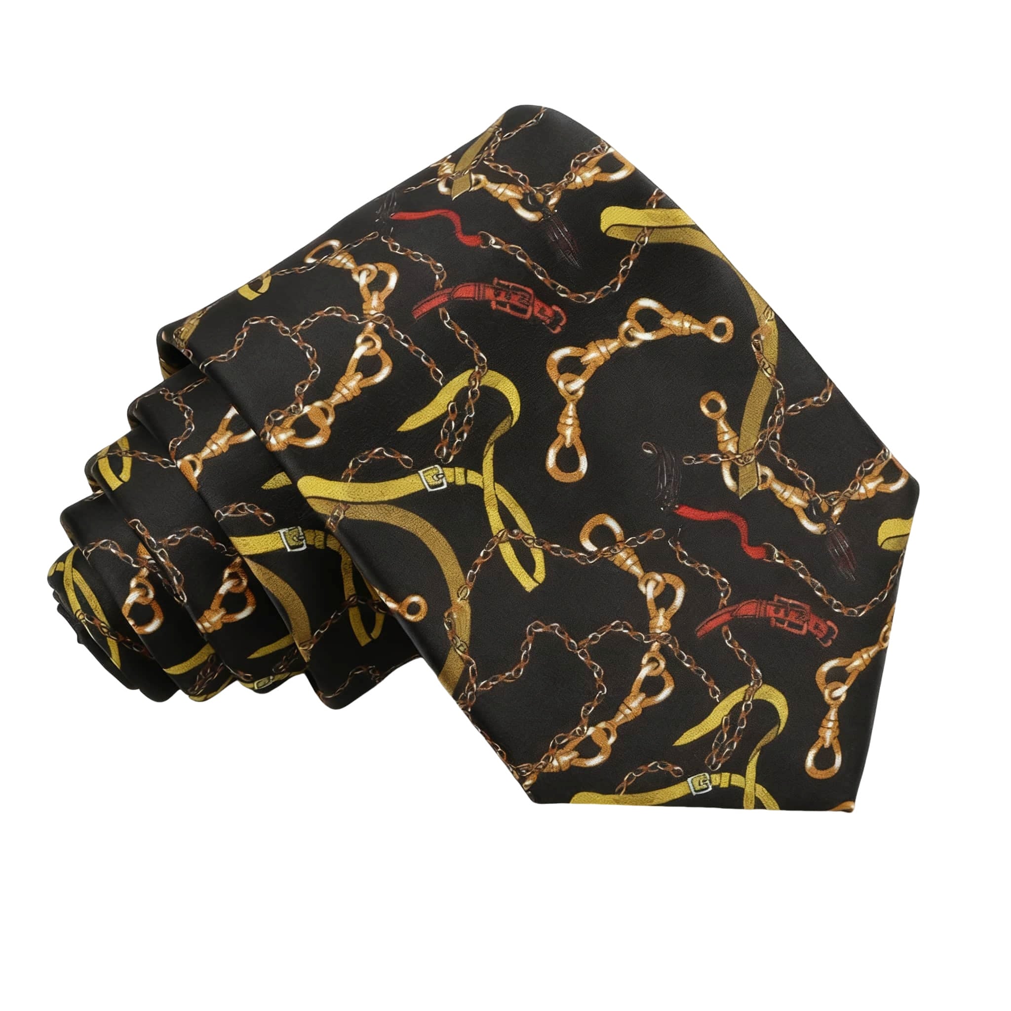 Black Gold Chain Necktie