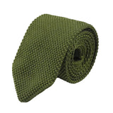 Olive Green Knitted Tie