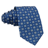 Blue Green Floral Necktie