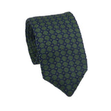 Green Navy Blue Checkered Necktie