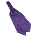 Purple Purple Paisley Ascot