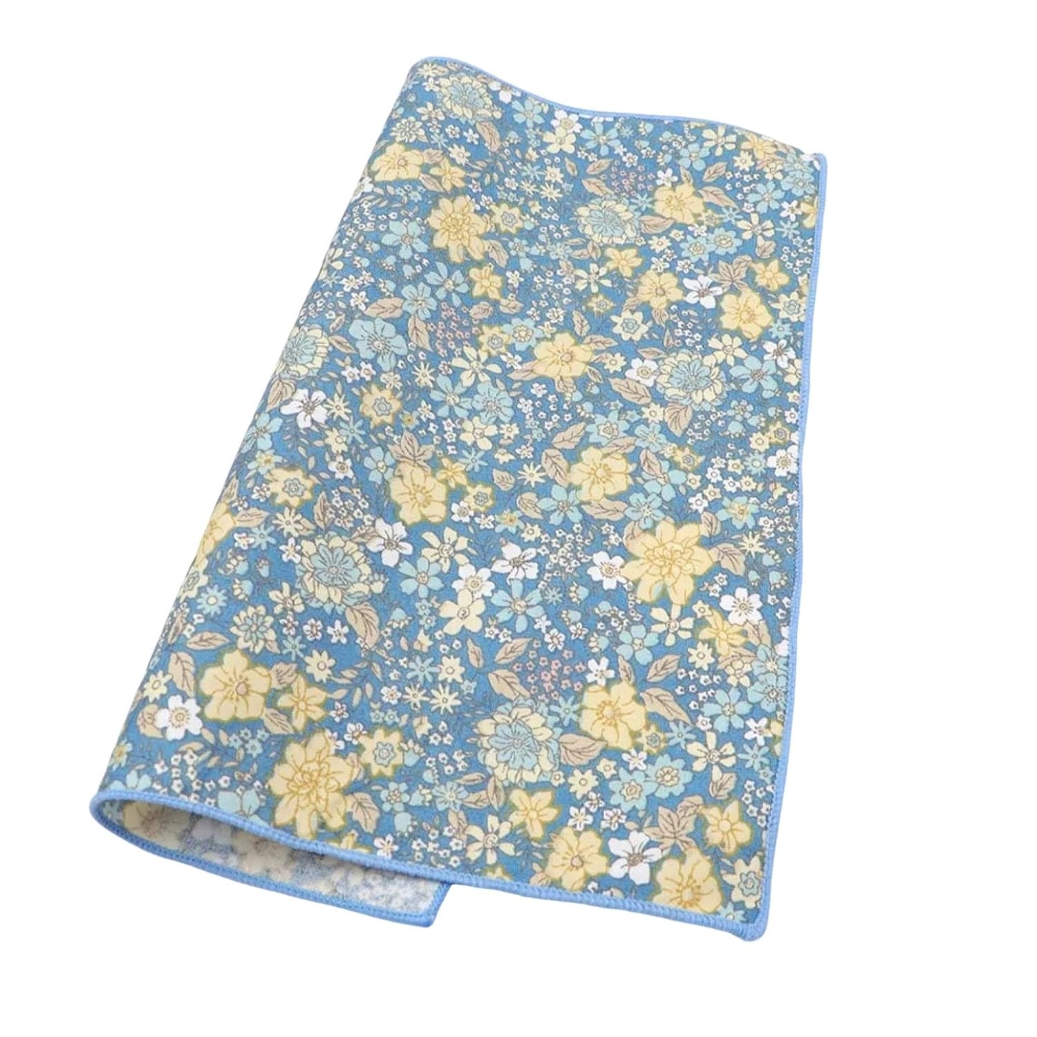 Blue with Yellow Floral Necktie