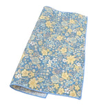 Light Blue Yellow Floral Pocket Square