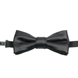 Black Solid Bowtie