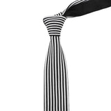 ZONFAZ Men's Knitted Ties 5cm Fashion Skinny Striped Knit Neckties