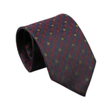 Gray Red Dotted Necktie