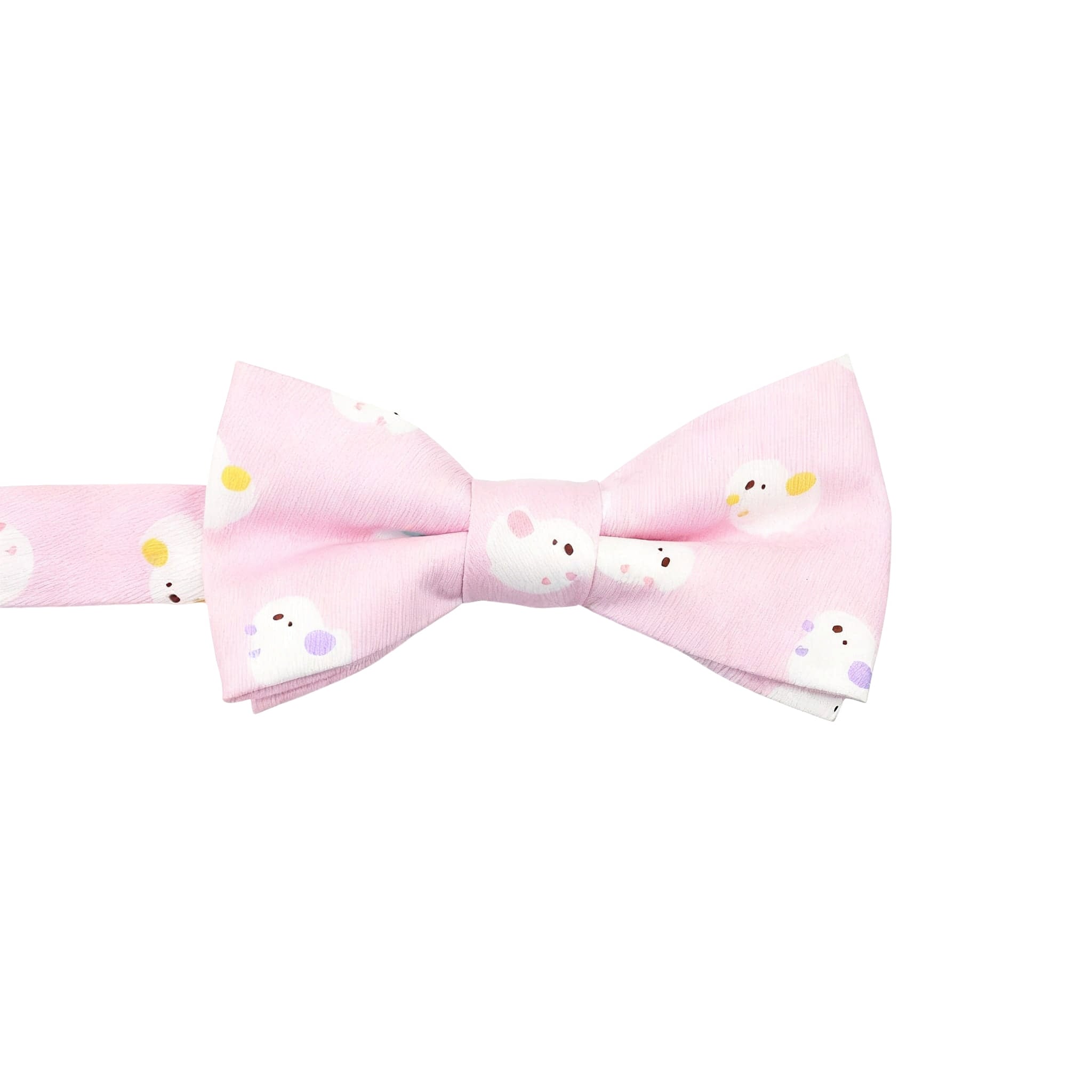Pink White Cartoon Bowtie